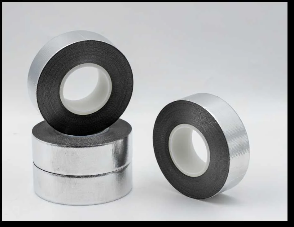Silver aluminum foil tape rolls