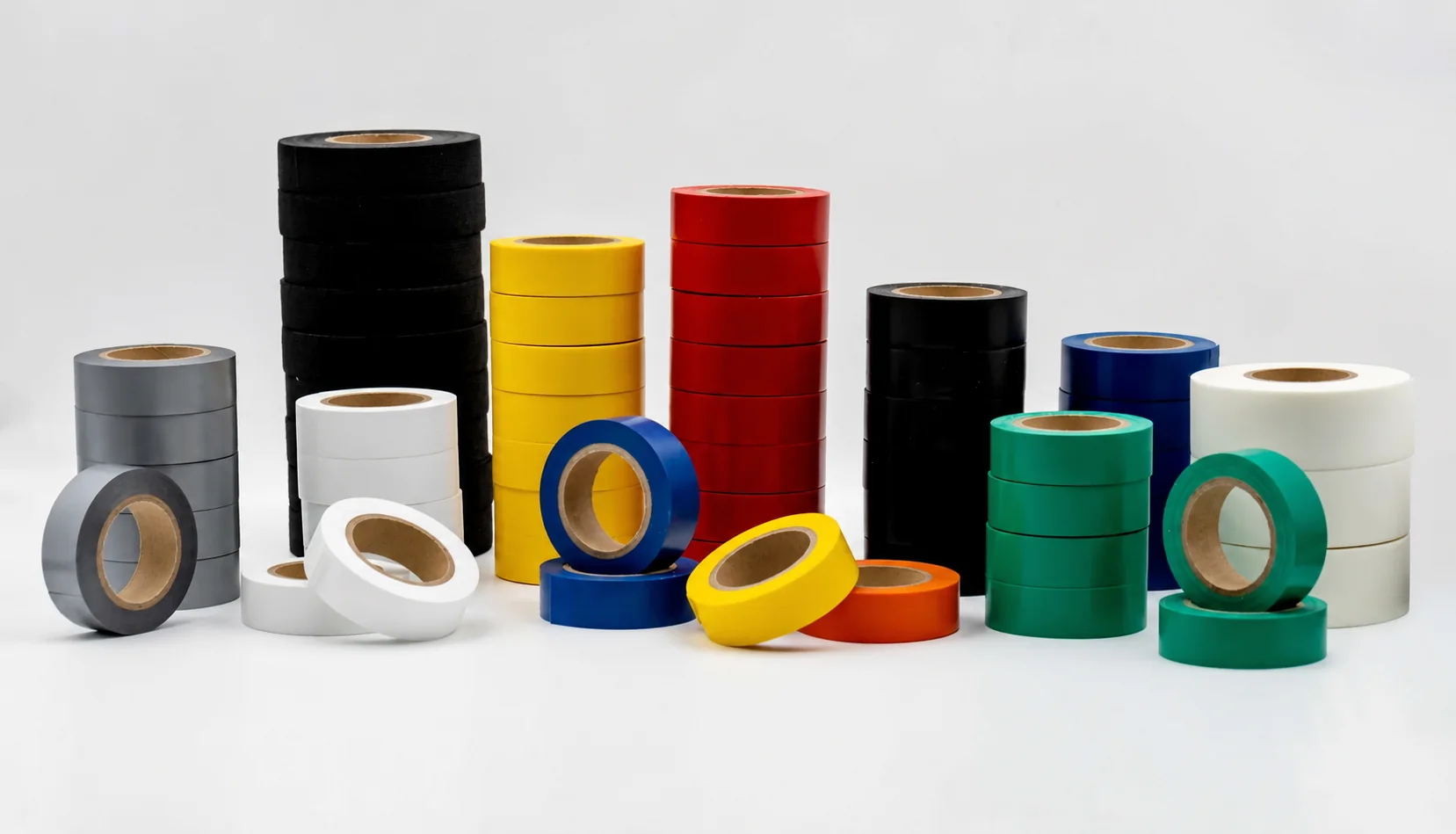 Multicolor PVC electrical insulation tape rolls for wholesale product selection